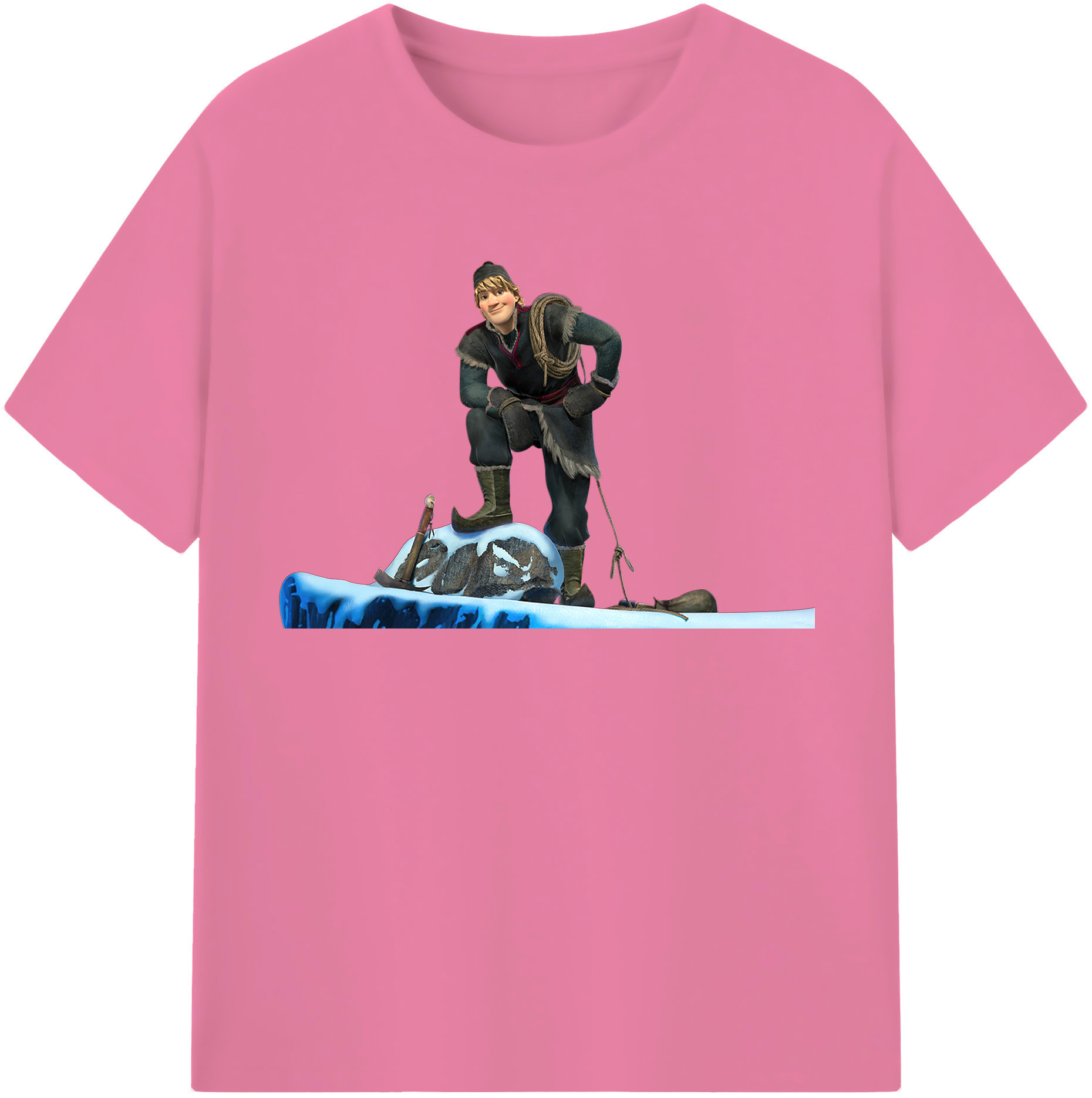 （画像用） アナと雪の女王 アンナ エルサ Frozen Anna Elsa 綿100％半袖Tシャツ（フロントプリント）